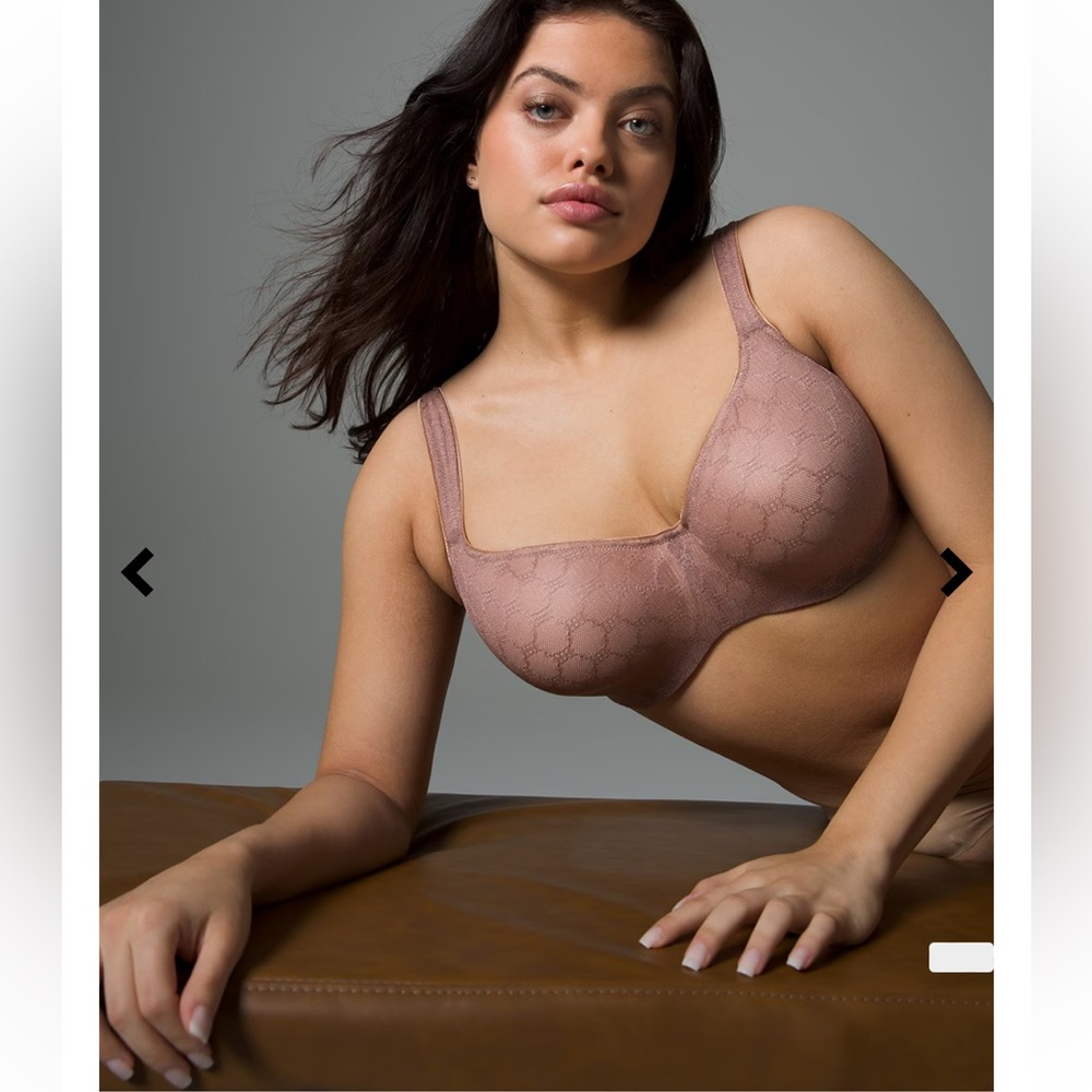 Soma Stunning Support Geo Lace full coverage Bra 42D pink 79984